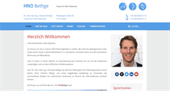 Desktop Screenshot of hno-bethge.de